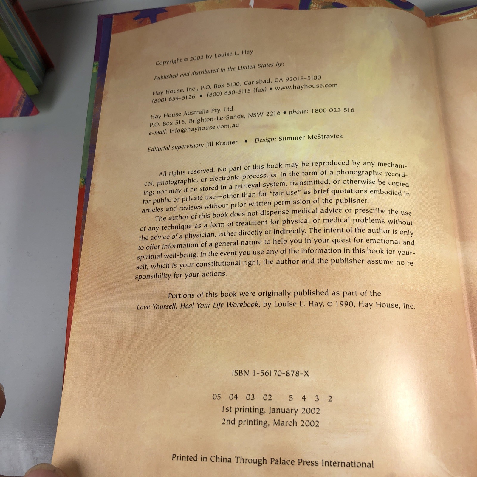 You Can Heal Your Life & Companion Book Louise L. Hay HC 2 Book Set Hay House