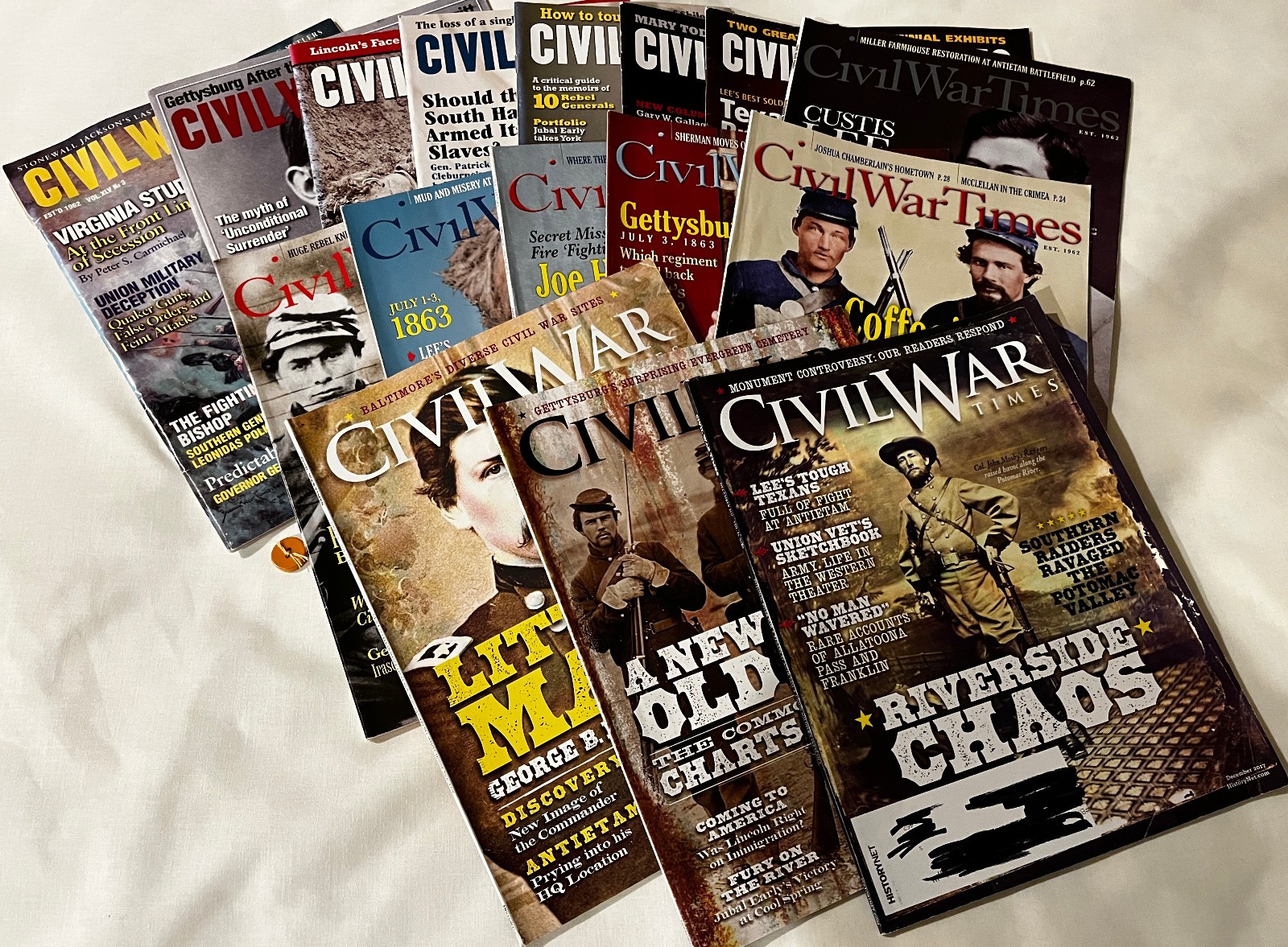 Civil War Times from 2006 to 2017 – 16 Issues – Pages are Clean and Complete