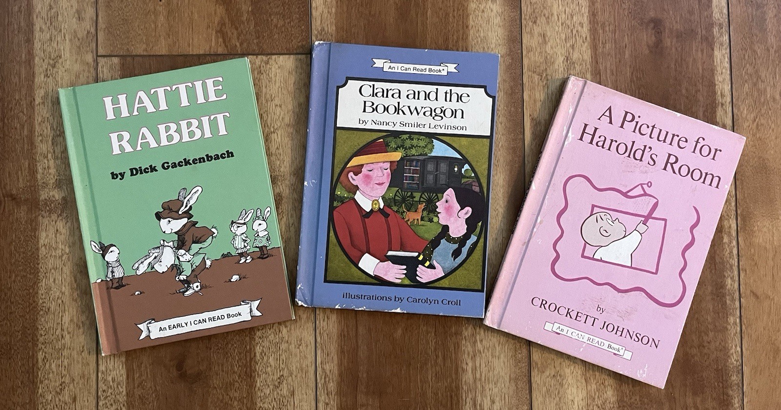 VTG Lot of 3 – Picture for Harold’s Room/Hattie Rabbit/Clara & the Bookwagon