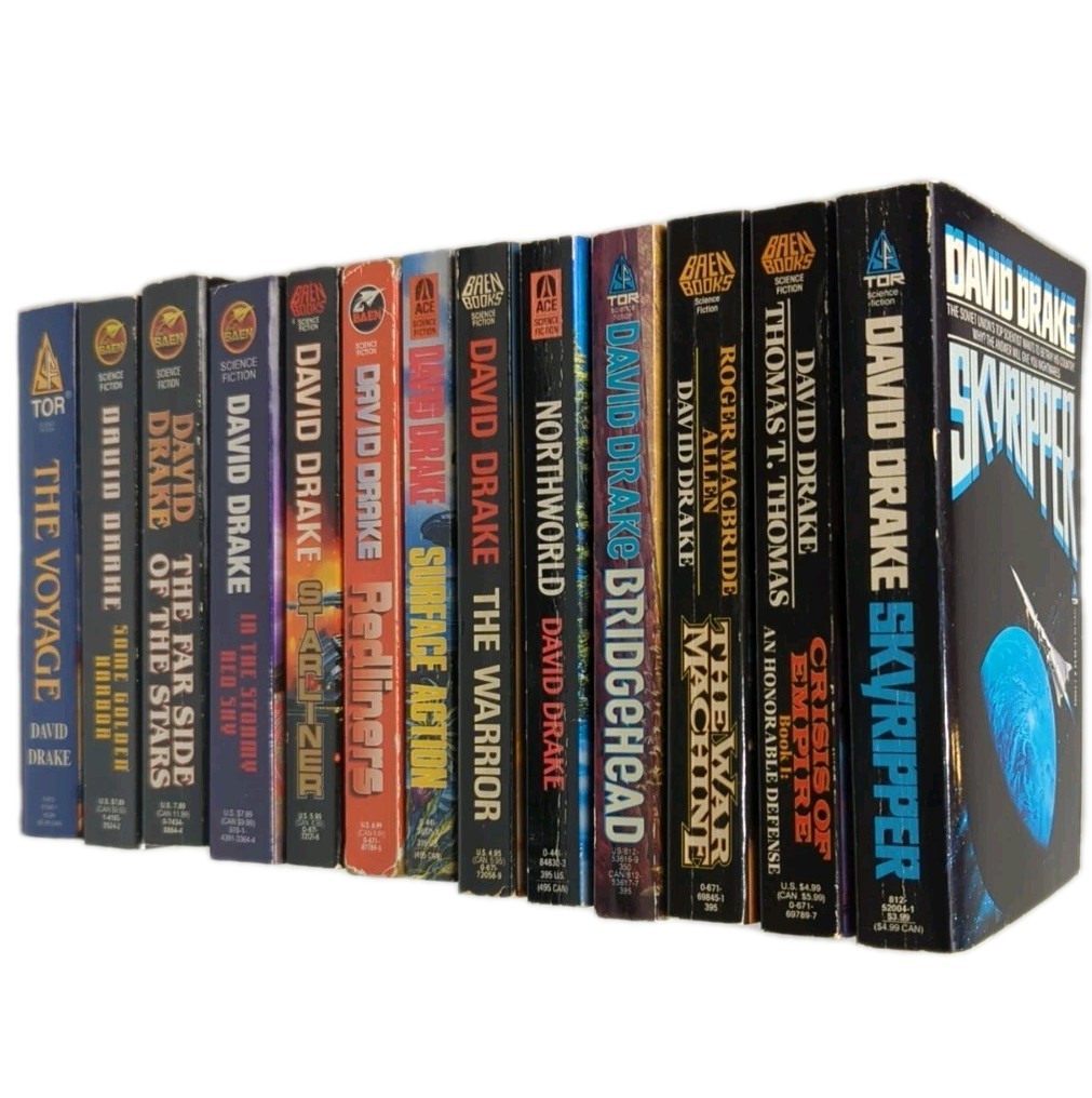Lot of 13 Military Science Fiction Novels by David Drake Sci-Fi Paperback Books