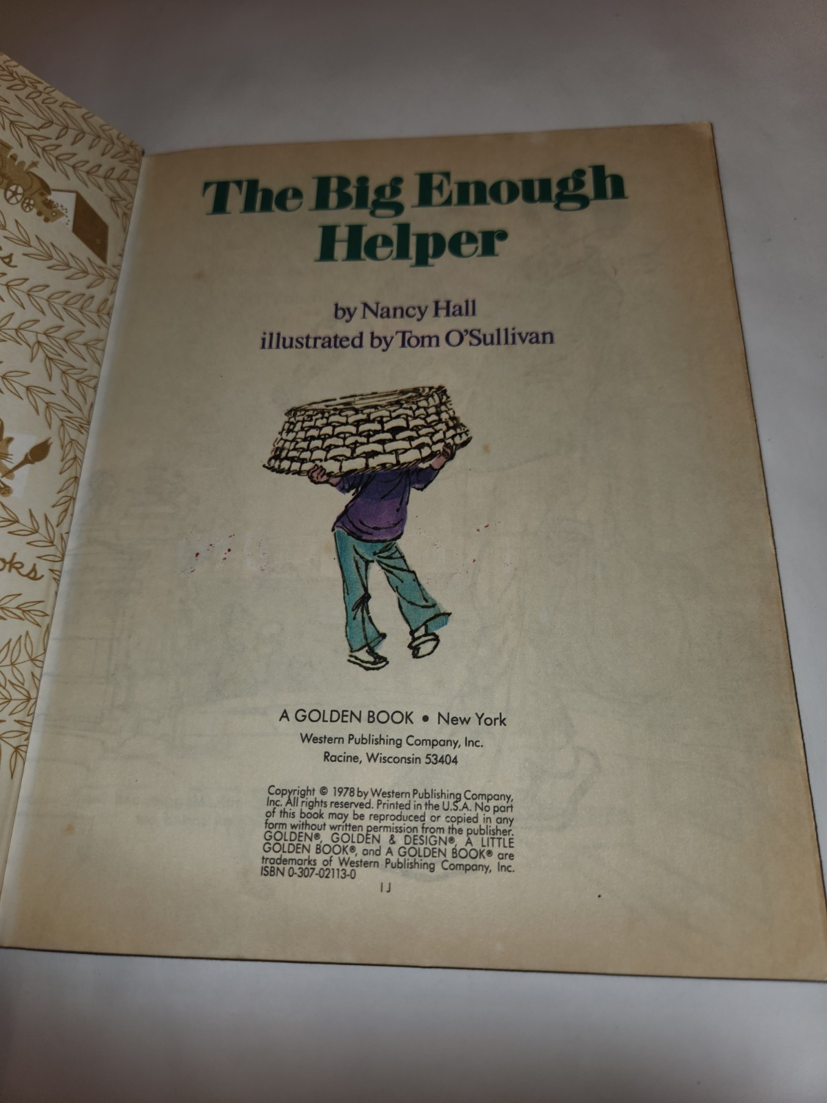 Little Golden Book – The Big Enough Helper 1978