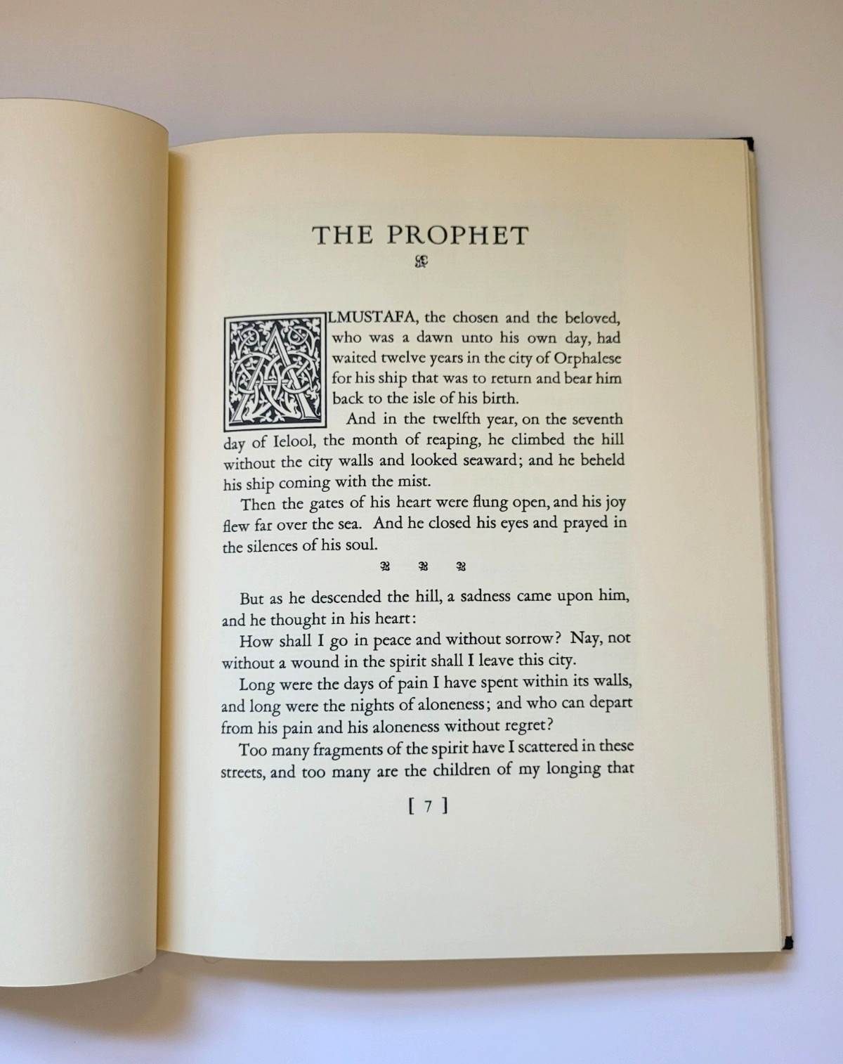 The Prophet Kahlil Gibran 1988 Alfred A Knopf Hardcover Slipcase Illustrated