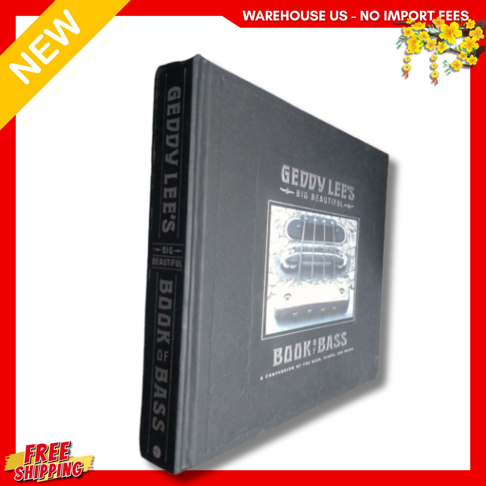 NEW Geddy Lee’s Big Beautiful Book of Bass Hardcover, 9780062747839, FREESHIP