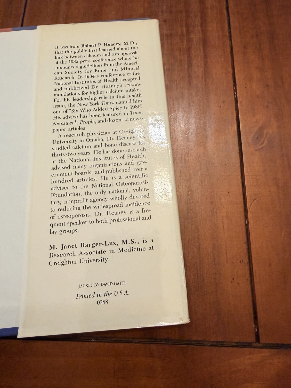 Calcium and Common Sense Robert Heaney 1st Edition Hardcover 1988 Osteoporosis