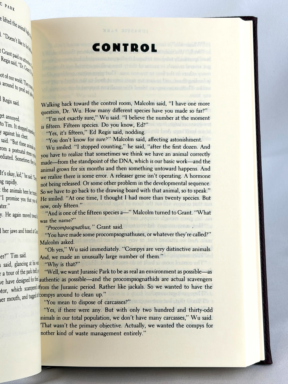 JURASSIC PARK by Michael Crichton Deluxe Collectible Leather Bound Hardcover NEW
