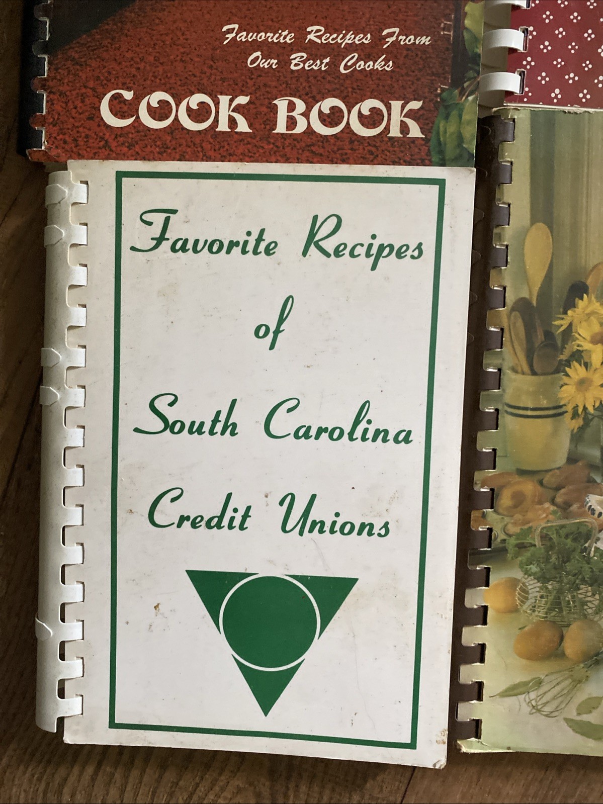 Lot of 7 Spiral Bound Cookbooks Church 1970’s Vtg #402